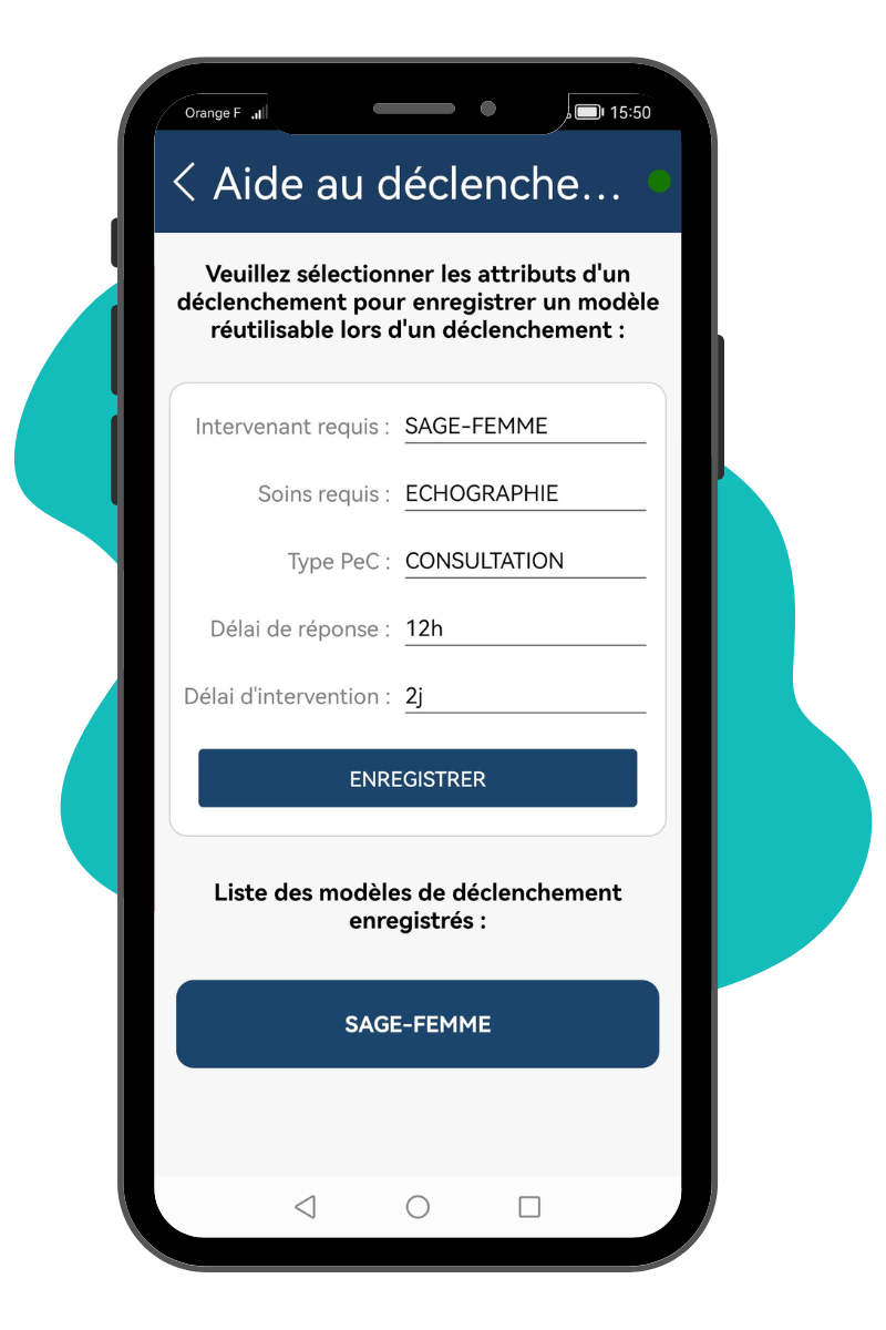 Screen de l'aide au déclenchement de l'app mobile Entr'Actes